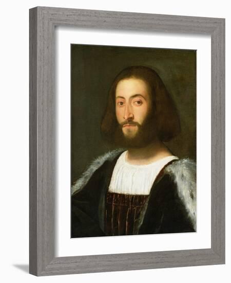 Portrait of a Man, 1508-10-Titian (Tiziano Vecelli)-Framed Giclee Print