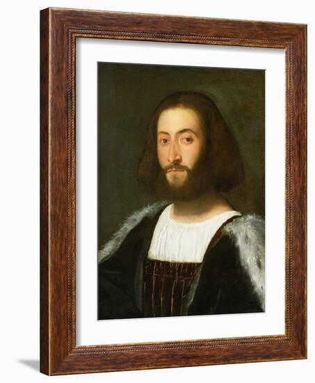 Portrait of a Man, 1508-10-Titian (Tiziano Vecelli)-Framed Giclee Print