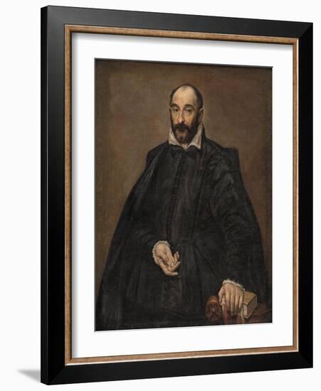 Portrait of a Man, 1570S-El Greco-Framed Giclee Print