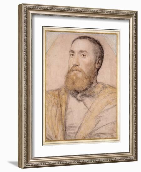 Portrait of a Man, 16th Century-Hans Holbein the Younger-Framed Giclee Print