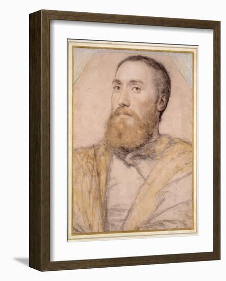 Portrait of a Man, 16th Century-Hans Holbein the Younger-Framed Giclee Print