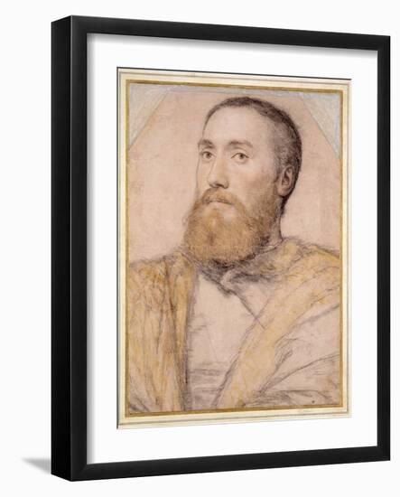 Portrait of a Man, 16th Century-Hans Holbein the Younger-Framed Giclee Print