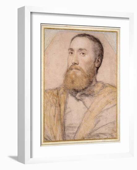 Portrait of a Man, 16th Century-Hans Holbein the Younger-Framed Giclee Print