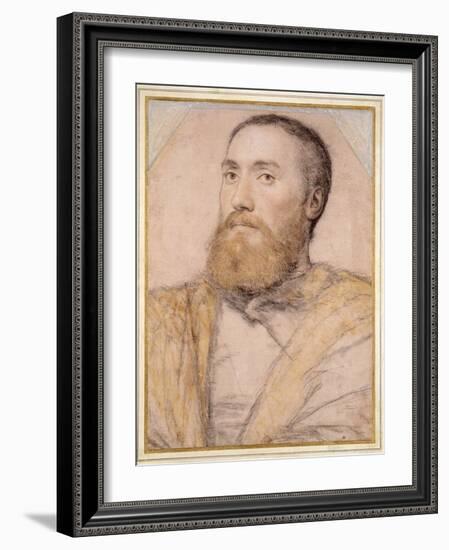 Portrait of a Man, 16th Century-Hans Holbein the Younger-Framed Giclee Print