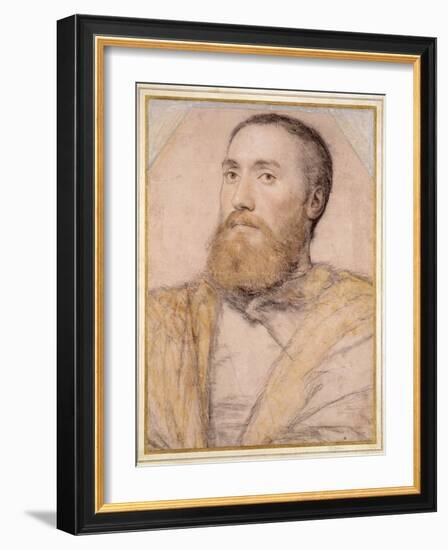 Portrait of a Man, 16th Century-Hans Holbein the Younger-Framed Giclee Print