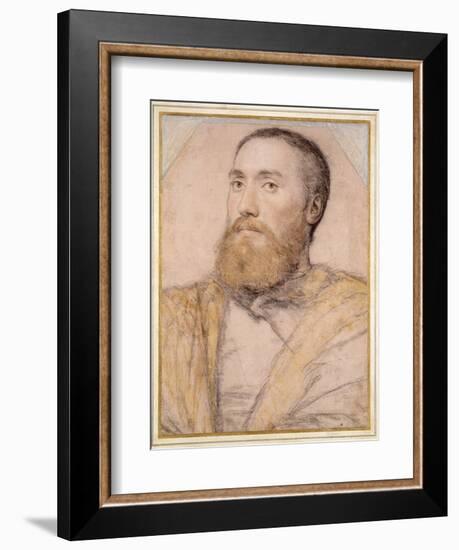 Portrait of a Man, 16th Century-Hans Holbein the Younger-Framed Giclee Print