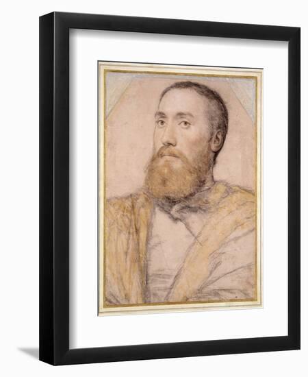 Portrait of a Man, 16th Century-Hans Holbein the Younger-Framed Giclee Print