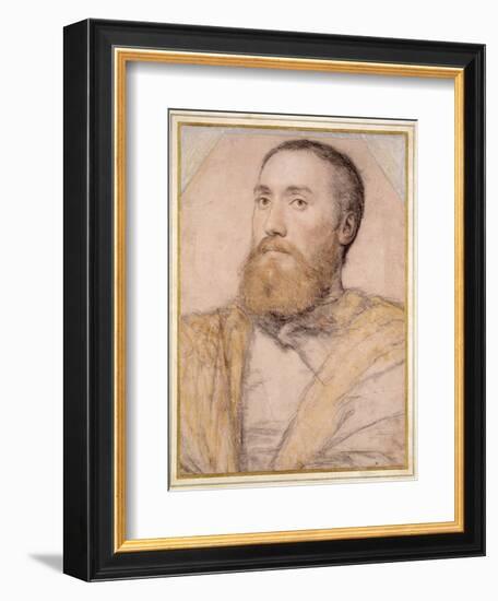 Portrait of a Man, 16th Century-Hans Holbein the Younger-Framed Giclee Print