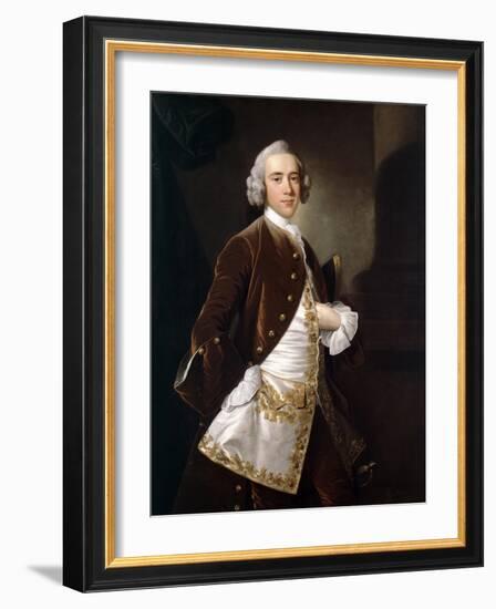 Portrait of a Man, 1750-Thomas Hudson-Framed Giclee Print