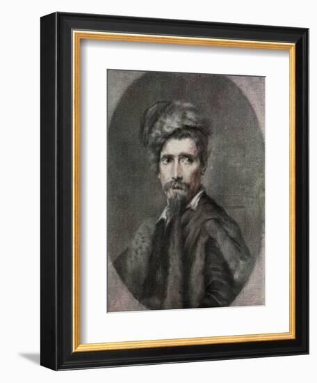 Portrait of a Man, 17th Century-C Hutin-Framed Giclee Print