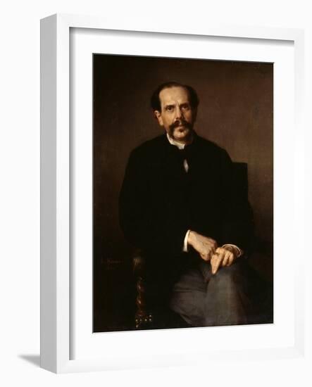 Portrait of a Man, 1861-Ludwig Knaus-Framed Giclee Print