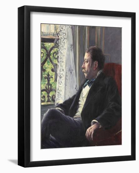 Portrait of a Man, 1880 (Oil on Canvas)-Gustave Caillebotte-Framed Giclee Print