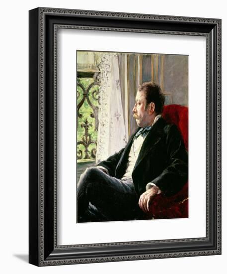 Portrait of a Man, 1880-Gustave Caillebotte-Framed Giclee Print