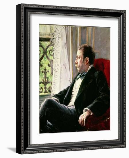 Portrait of a Man, 1880-Gustave Caillebotte-Framed Giclee Print