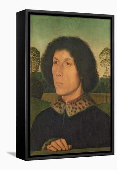 Portrait of a Man Against a Landscape, C.1470 (Panel)-Hans Memling-Framed Premier Image Canvas