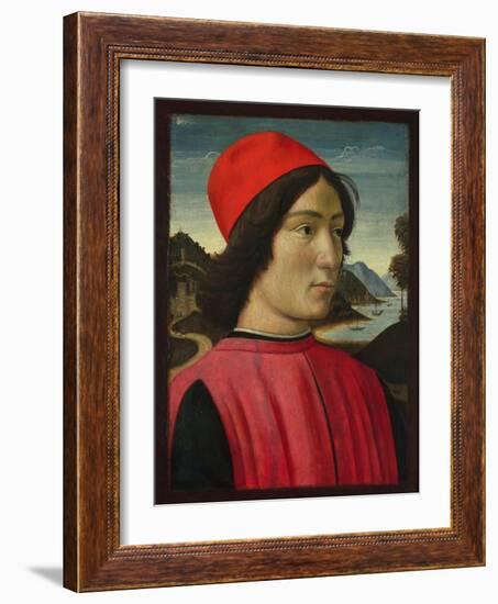 Portrait of a Man, C.1490-Domenico Ghirlandaio-Framed Giclee Print