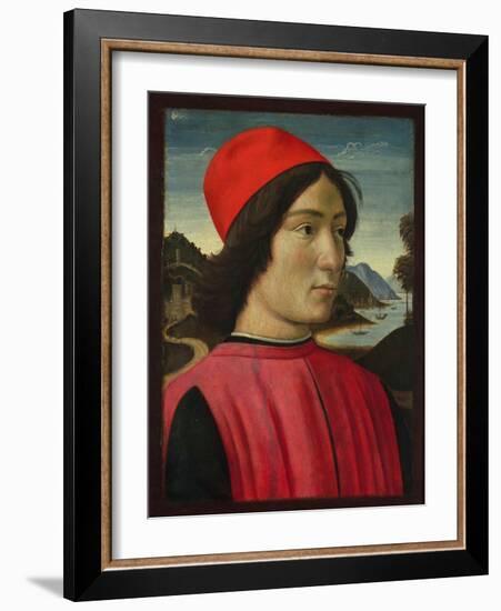 Portrait of a Man, C.1490-Domenico Ghirlandaio-Framed Giclee Print