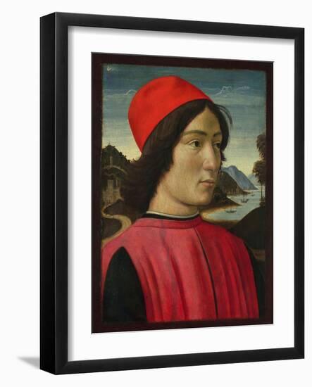 Portrait of a Man, C.1490-Domenico Ghirlandaio-Framed Giclee Print