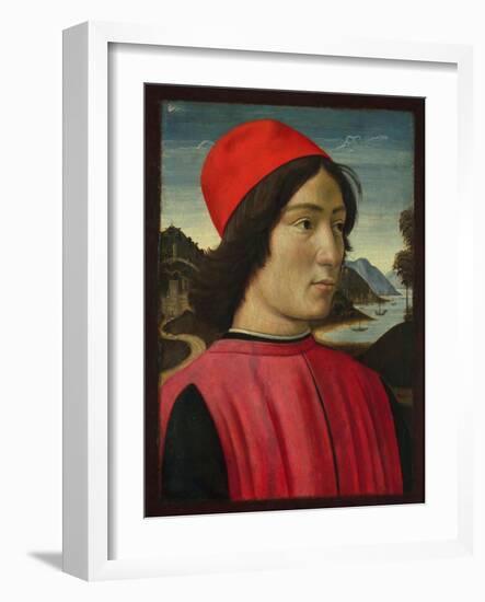 Portrait of a Man, C.1490-Domenico Ghirlandaio-Framed Giclee Print