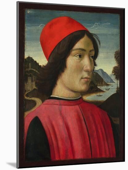 Portrait of a Man, C.1490-Domenico Ghirlandaio-Mounted Giclee Print