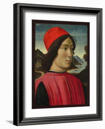 Portrait of a Man, C.1490-Domenico Ghirlandaio-Framed Giclee Print