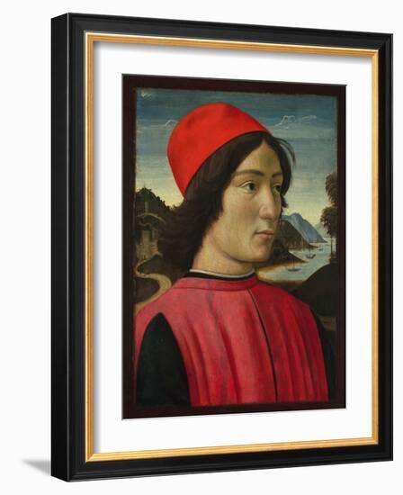 Portrait of a Man, C.1490-Domenico Ghirlandaio-Framed Giclee Print