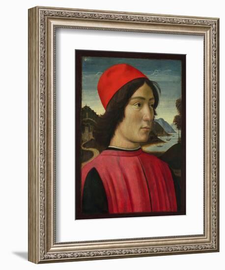 Portrait of a Man, C.1490-Domenico Ghirlandaio-Framed Giclee Print