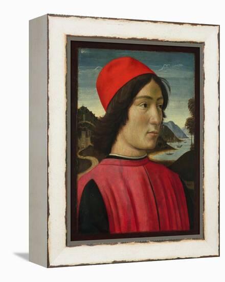 Portrait of a Man, C.1490-Domenico Ghirlandaio-Framed Premier Image Canvas