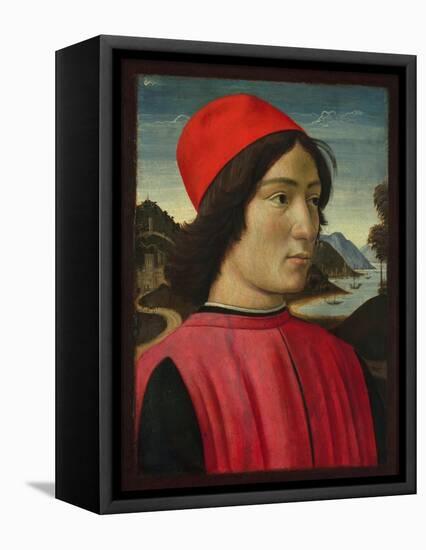 Portrait of a Man, C.1490-Domenico Ghirlandaio-Framed Premier Image Canvas