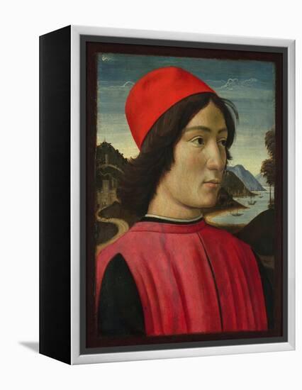 Portrait of a Man, C.1490-Domenico Ghirlandaio-Framed Premier Image Canvas