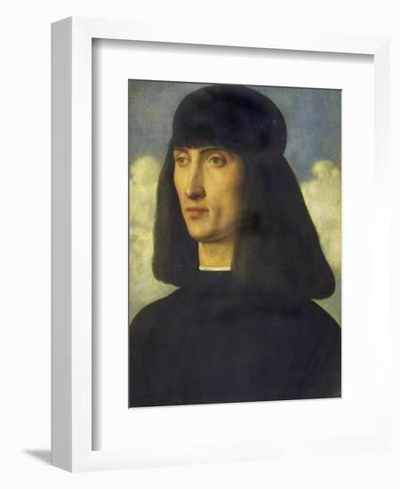 Portrait of a Man, C. 1490-Giovanni Bellini-Framed Giclee Print