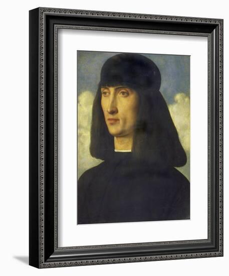 Portrait of a Man, C. 1490-Giovanni Bellini-Framed Giclee Print