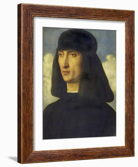 Portrait of a Man, C. 1490-Giovanni Bellini-Framed Giclee Print