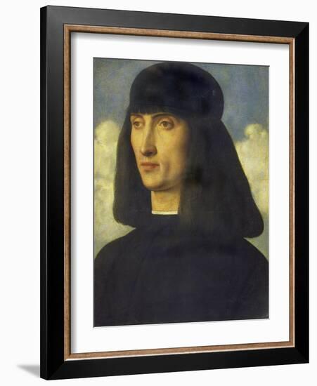 Portrait of a Man, C. 1490-Giovanni Bellini-Framed Giclee Print