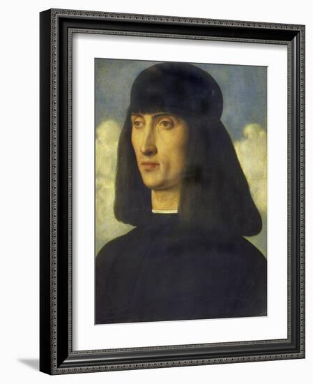 Portrait of a Man, C. 1490-Giovanni Bellini-Framed Giclee Print