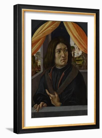 Portrait of a Man, C. 1500-Raffaellino del Garbo-Framed Giclee Print