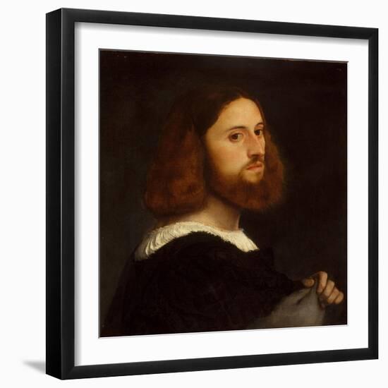 Portrait of a Man, c.1515-Titian-Framed Giclee Print