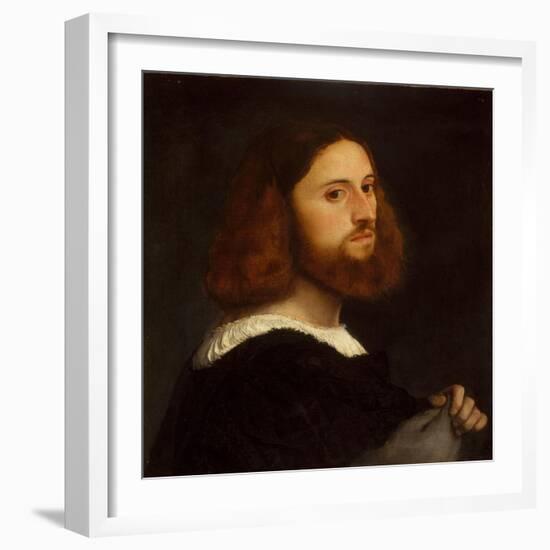 Portrait of a Man, c.1515-Titian-Framed Giclee Print