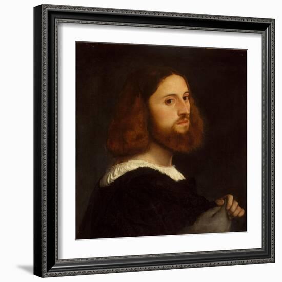 Portrait of a Man, c.1515-Titian-Framed Giclee Print