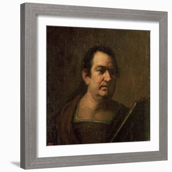 Portrait of a Man, C.17th Century-Luca Giordano-Framed Giclee Print