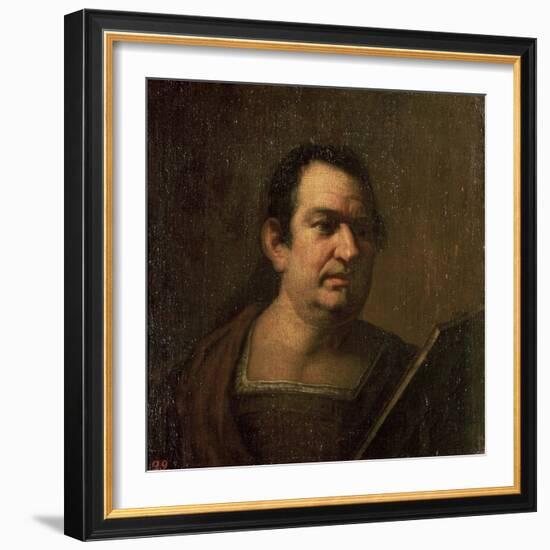 Portrait of a Man, C.17th Century-Luca Giordano-Framed Giclee Print