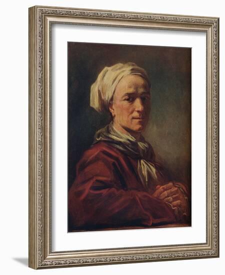 'Portrait of a Man', c18th century-Jean-Honore Fragonard-Framed Giclee Print