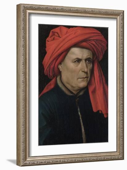 Portrait of a Man, Ca 1435-Robert Campin-Framed Giclee Print