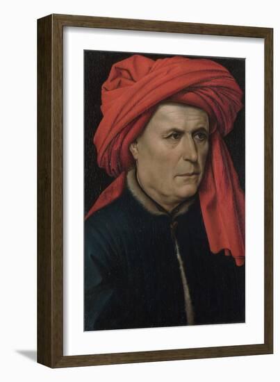 Portrait of a Man, Ca 1435-Robert Campin-Framed Giclee Print