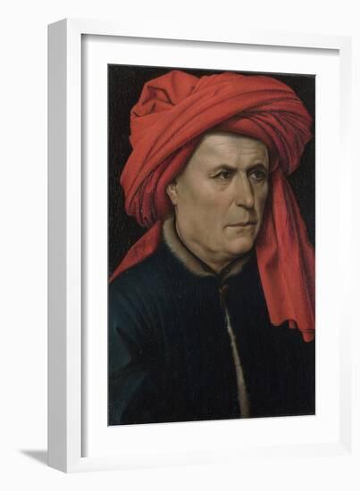 Portrait of a Man, Ca 1435-Robert Campin-Framed Giclee Print