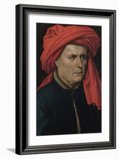 Portrait of a Man, Ca 1435-Robert Campin-Framed Giclee Print