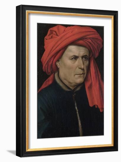 Portrait of a Man, Ca 1435-Robert Campin-Framed Giclee Print