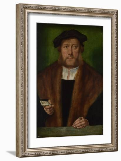 Portrait of a Man, Ca 1533-1534-Bartholomaeus Bruyn-Framed Giclee Print