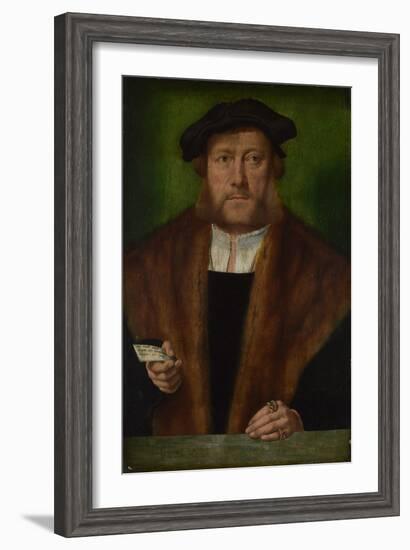 Portrait of a Man, Ca 1533-1534-Bartholomaeus Bruyn-Framed Giclee Print