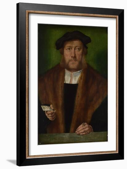 Portrait of a Man, Ca 1533-1534-Bartholomaeus Bruyn-Framed Giclee Print